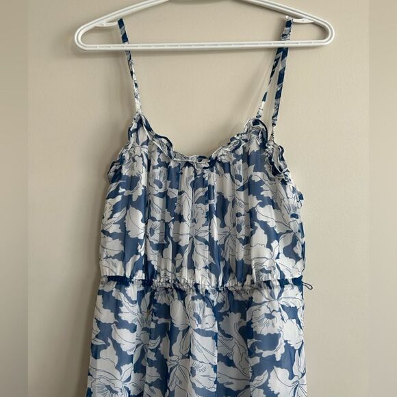 American Eagle Outfitters Shiffin Floral Blue Dress - Picture 2 of 10